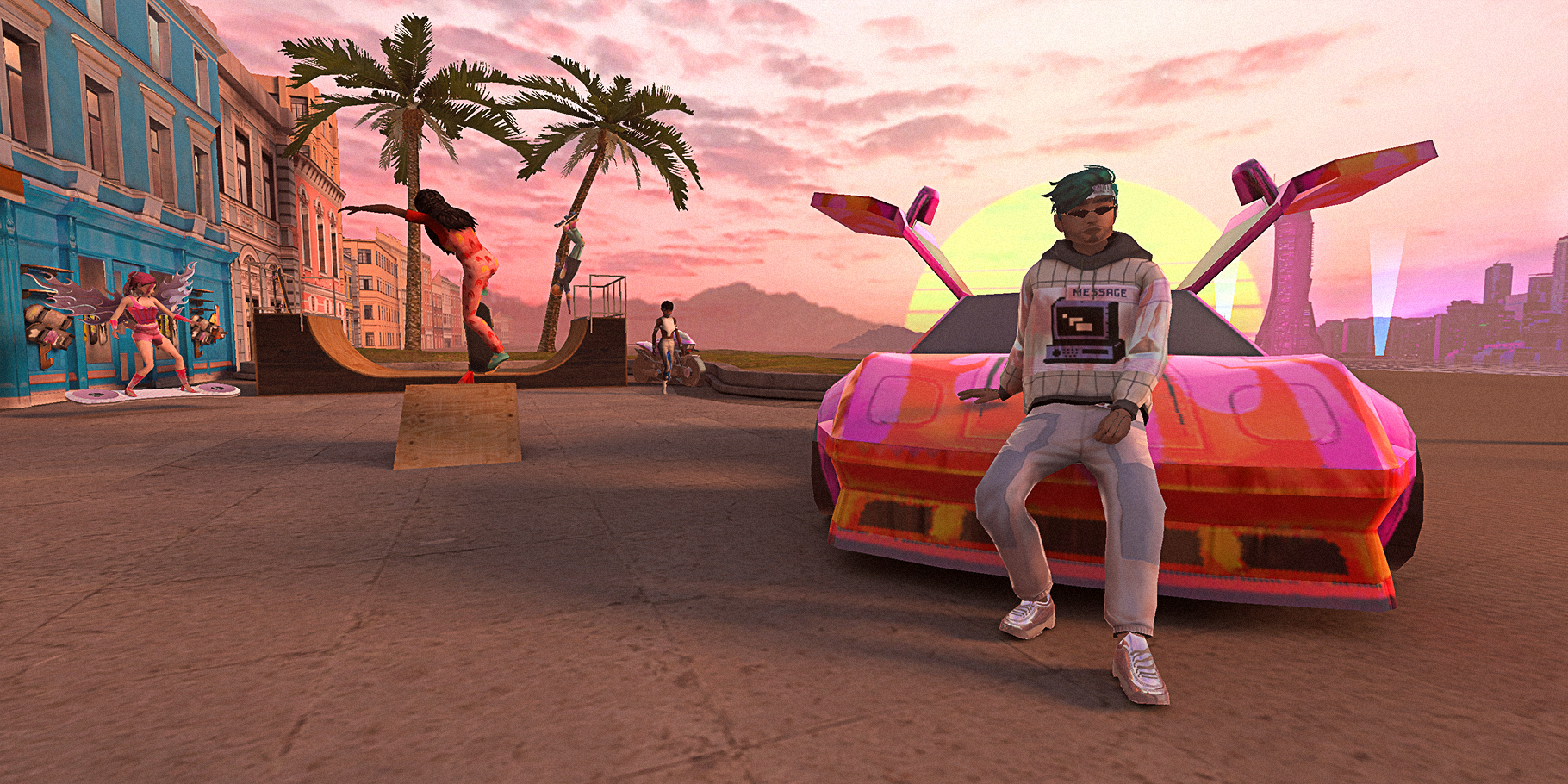 Retrowave_beach_env_05